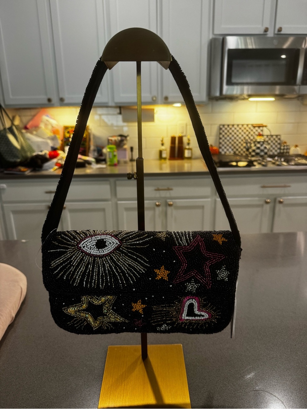 VIRAL America and Beyond beaded bag